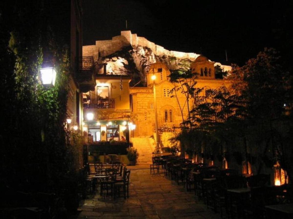 アテネLive At The Acropolis Shadow - Under Super Scenic Anafiotikaアパートメント エクステリア 写真